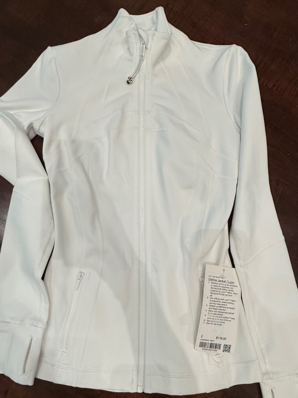 Define Jacket Luon, Size 2, White